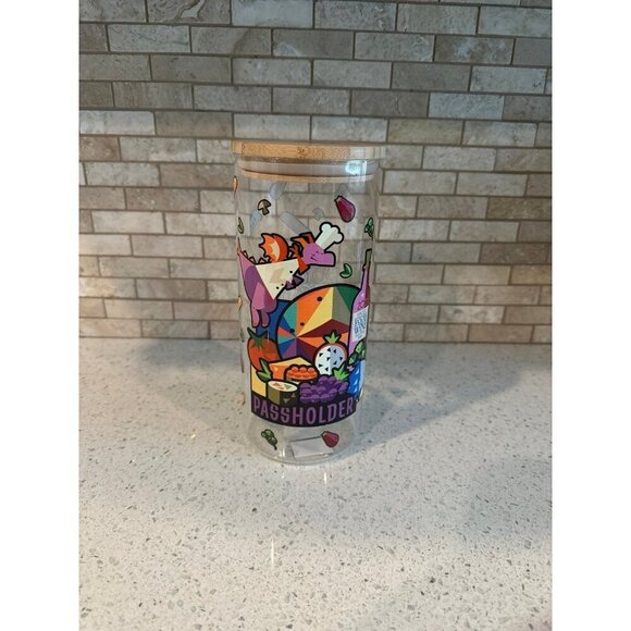 Figment Glass Canister - Epcot Food And Wine Festival 2021 - Picture 1 of 4